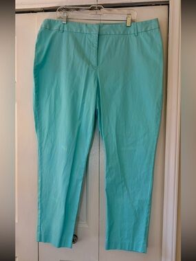 Source Unknown Aqua/Turquoise Women's Straight-Leg Pants
